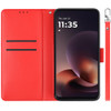 Element Series Book-Style Leather Folio Wallet Case for Motorola Moto G Power 2026 / 2025 - Red