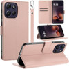 Element Series Book-Style Leather Folio Wallet Case for Motorola Moto G Power 2026 / 2025 - Rose Gold