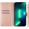 Element Series Book-Style Leather Folio Wallet Case for iPhone 13 Pro Max - Rose Gold