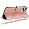 Element Series Book-Style Leather Folio Wallet Case for iPhone 12 / iPhone 12 Pro - Rose Gold