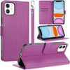 Element Series Book-Style Leather Folio Wallet Case for iPhone 11 - Purple