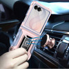 Military Grade Shockproof Hybrid Armor Case with Ring Grip for Samsung Galaxy Z Flip 8 - Rose Gold