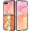 Butterfly Diamond Rhinestone Case for Samsung Galaxy Z Flip 8 - Orange