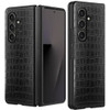Alligator Skin Texture Leather Protective Cover for Samsung Galaxy Z Fold 8 Ultra - Black
