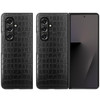 Alligator Skin Texture Leather Protective Cover for Samsung Galaxy Z Fold 8 Ultra - Black