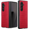Alligator Skin Texture Leather Protective Cover for Samsung Galaxy Z Fold 8 Ultra - Red
