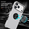360 Rotating Ring Grip Hybrid Case for iPhone 18 Pro Max and iPhone 17 Pro Max - Silver