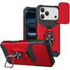 Military Grade All-In-One Ring Stand Card Case for iPhone 18 Pro Max and iPhone 17 Pro Max - Red