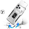 Combat Tough Series Ring Holder Case with Camera Lens Cover for iPhone 18 Pro Max and iPhone 17 Pro Max - Silver