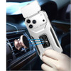 Combat Tough Series Ring Holder Case with Camera Lens Cover for iPhone 18 Pro Max and iPhone 17 Pro Max - Silver