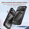 Military Grade Tough Shield Snap-on Transparent Case for iPhone 18 Pro Max and iPhone 17 Pro Max - Black