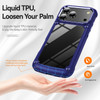 Military Grade Tough Shield Snap-on Transparent Case for iPhone 18 Pro Max and iPhone 17 Pro Max - Blue
