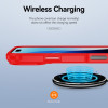 Military Grade Tough Shield Snap-on Transparent Case for iPhone 18 Pro Max and iPhone 17 Pro Max - Red