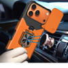 Military Grade All-In-One Ring Stand Card Case for iPhone 18 Pro Max and iPhone 17 Pro Max - Cosmic Orange