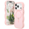 Shade Series Curly Wave Grip Hybrid Case with MagSafe for iPhone 18 Pro Max and iPhone 17 Pro Max - Pink