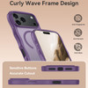 Shade Series Curly Wave Grip Hybrid Case with MagSafe for iPhone 18 Pro Max and iPhone 17 Pro Max - Purple