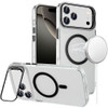 InFrame Series MagSafe Crystal Case with Camera Ring Stand for iPhone 18 Pro Max and iPhone 17 Pro Max - Black