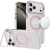 InFrame Series MagSafe Crystal Case with Camera Ring Stand for iPhone 18 Pro Max and iPhone 17 Pro Max - Pink
