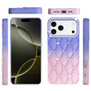 Floral Joy Diamond Crystal TPU Case for iPhone 18 Pro Max and iPhone 17 Pro Max - Light Blue Pink