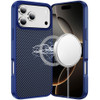 Carbon Fiber Series MagSafe Hybrid Case for iPhone 18 Pro Max and iPhone 17 Pro Max - Blue
