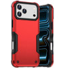 Military Grade Shockproof Hybrid Armor Case for iPhone 18 Pro Max and iPhone 17 Pro Max - Red