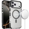 Transparent Protective Bumper Case with MagSafe for iPhone 18 Pro Max and iPhone 17 Pro Max - Black