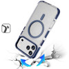 Transparent Protective Bumper Case with MagSafe for iPhone 18 Pro Max and iPhone 17 Pro Max - Blue