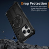 Military Grade MagSafe Tough Ultra Rugged Hybrid Case with Kickstand for iPhone 18 Pro Max and iPhone 17 Pro Max - Black