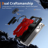 Military Grade MagSafe Tough Ultra Rugged Hybrid Case with Kickstand for iPhone 18 Pro Max and iPhone 17 Pro Max - Red