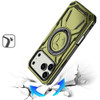 Military Grade MagSafe Hybrid Armor Case with Rotating Kickstand for iPhone 18 Pro Max and iPhone 17 Pro Max - Green
