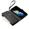 Leather Wallet Case with Zipper Pocket for iPhone 18 Pro Max and iPhone 17 Pro Max - Black