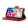 Leather Wallet Case with Zipper Pocket for iPhone 18 Pro Max and iPhone 17 Pro Max - Red