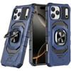 Military Grade Robotic Series Hybrid Case with Ring Grip for iPhone 18 Pro Max and iPhone 17 Pro Max - Blue