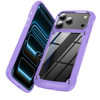 Military Grade Tough Shield Snap-on Transparent Case for iPhone 18 Pro Max and iPhone 17 Pro Max - Purple