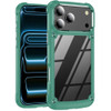 Military Grade Tough Shield Snap-on Transparent Case for iPhone 18 Pro Max and iPhone 17 Pro Max - Green