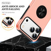 360 Rotating Ring Grip Hybrid Case for iPhone 18 Pro Max and iPhone 17 Pro Max - Rose Gold