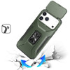 Combat Tough Series Ring Holder Case with Camera Lens Cover for iPhone 18 Pro Max and iPhone 17 Pro Max - Green