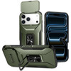 Combat Tough Series Ring Holder Case with Camera Lens Cover for iPhone 18 Pro Max and iPhone 17 Pro Max - Green