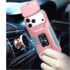 Combat Tough Series Ring Holder Case with Camera Lens Cover for iPhone 18 Pro Max and iPhone 17 Pro Max - Pink Teal
