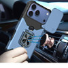 Military Grade All-In-One Ring Stand Card Case for iPhone 18 Pro Max and iPhone 17 Pro Max - Light Blue