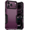 Military Grade Shockproof Hybrid Armor Case for iPhone 18 Pro Max and iPhone 17 Pro Max - Burgundy