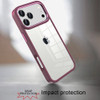 Optical Grade Acrylic Transparent Case for iPhone 18 Pro Max and iPhone 17 Pro Max - Dark Cherry