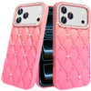 Floral Joy Diamond Crystal TPU Case for iPhone 18 Pro Max and iPhone 17 Pro Max - Orange Pink