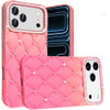 Floral Joy Diamond Crystal TPU Case for iPhone 18 Pro Max and iPhone 17 Pro Max - Orange Pink