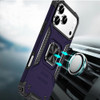 Military Grade Robust Series Hybrid Case with Ring Grip for iPhone 18 Pro Max and iPhone 17 Pro Max - Purple