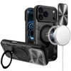 Superior Series Hybrid Case with Ring Stand and Camera Lens Cover for iPhone 18 Pro Max and iPhone 17 Pro Max - Black