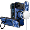 Superior Series Hybrid Case with Ring Stand and Camera Lens Cover for iPhone 18 Pro Max and iPhone 17 Pro Max - Blue