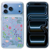 Designer Series Tough Shield Transparent Hybrid Case for iPhone 18 Pro Max and iPhone 17 Pro Max - Purple and Green Wildflowers