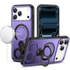 MagSafe Armor Stand Case with Double Finger Ring Holder for iPhone 18 Pro Max and iPhone 17 Pro Max - Purple