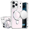 Electroplating Chrome Tough Shield Transparent Case with MagSafe Ring Holder for iPhone 18 Pro Max and iPhone 17 Pro Max - Clear